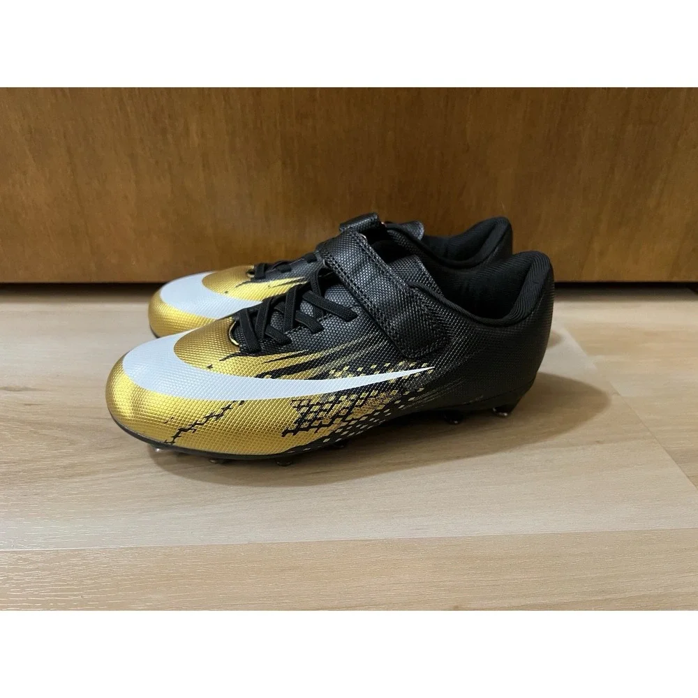 Daoquan‎ Soccer Shoes Boys Size EU 36, Youth 4 Approx Black Gold New